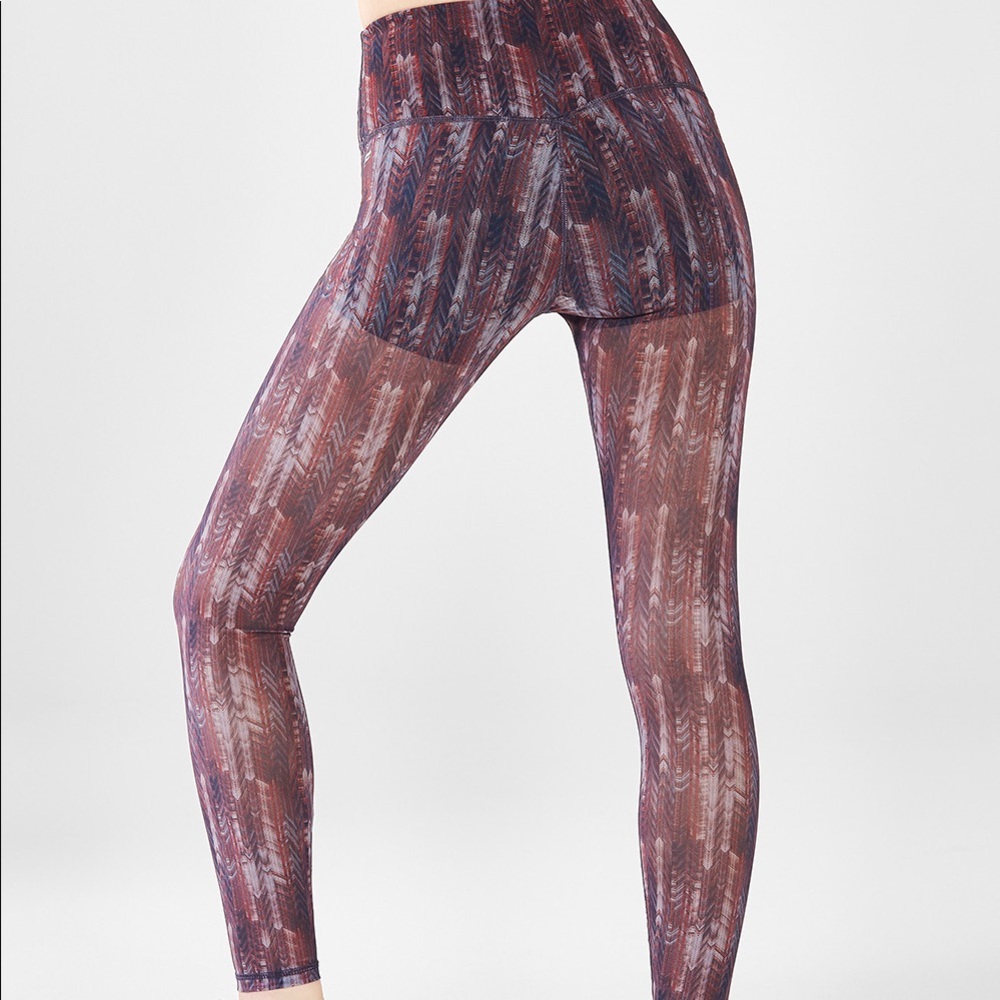 NWT High-Waisted PureLuxe Mesh Leggings - Picture 2 of 3